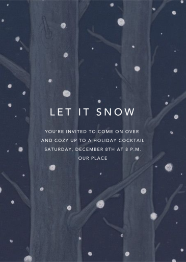 On a Snowy Evening - Invitation by Paperless Post