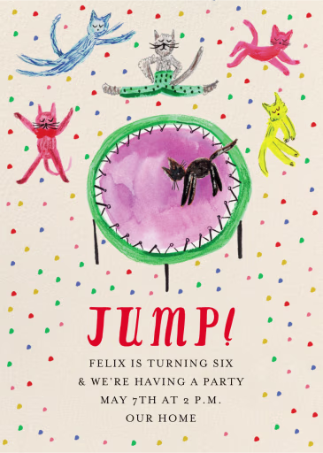 Pounce - Birthday Invitation by Mr. Boddington's Studio