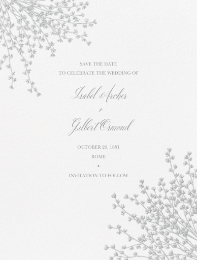 Forsythia Sprig (Save The Date) - Save the Date by Crane & Co.