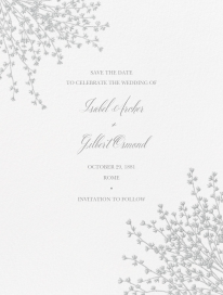 Forsythia Sprig (Save The Date) - Save the Date by Crane & Co.