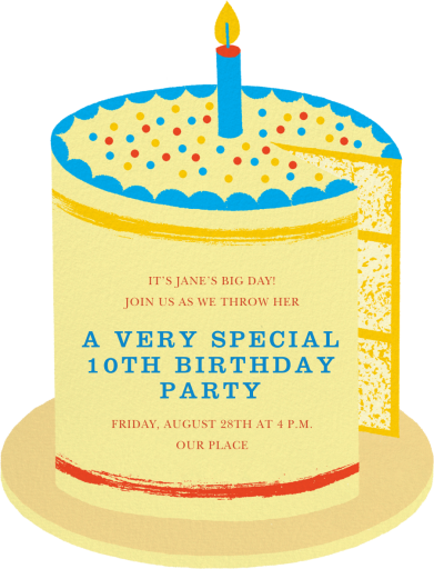 Birthday Cake - Birthday Invitation by Paperless Post