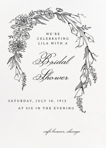 Blooming Arch - Bridal Shower Invitation by Paperless Post