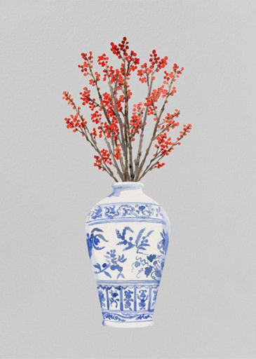 Ming Vase - Holiday Card by Paperless Post