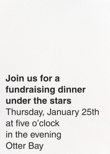 Type on Paper - Fundraiser Invitation by Paperless Post