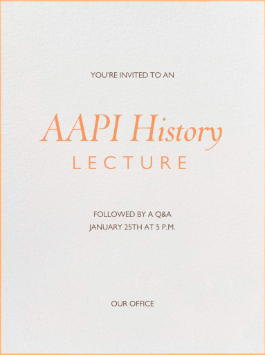 Edge Stain Ivory - Seminar Invitation by Paperless Post