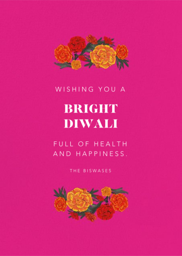 Diwali in Bloom (Greeting) - Ramadan & Eid Invitation by Paperless Post - Back