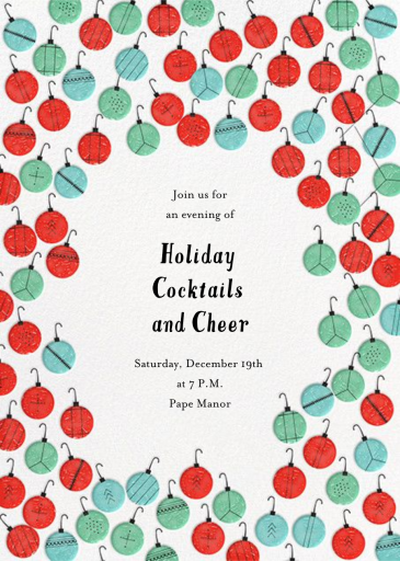 I Like the Green Ones - Christmas Party Invitation by Mr. Boddington's Studio