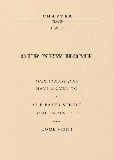 A New Chapter - Moving Announcement by Paperless Post