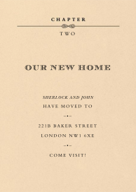 A New Chapter - Moving Announcement by Paperless Post