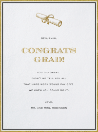 Pall Mall - Graduation Card by Paperless Post