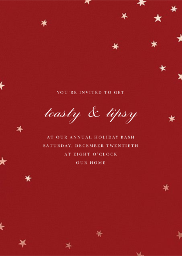 Nightly (Tall) - Holiday Party Invitation by Paperless Post