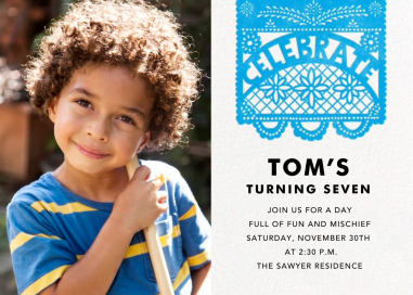 Papel Picado Photo - Birthday Invitation by Paperless Post