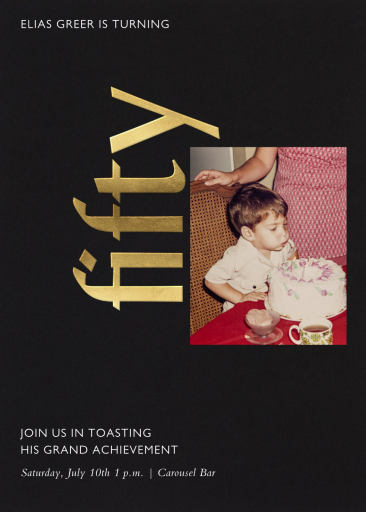 Celebration Photo - 50th Birthday Invitation by Paperless Post