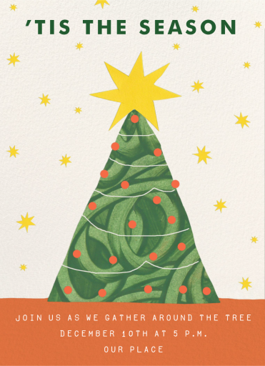 Festive Fir - Invitation by Hadley Paper Goods