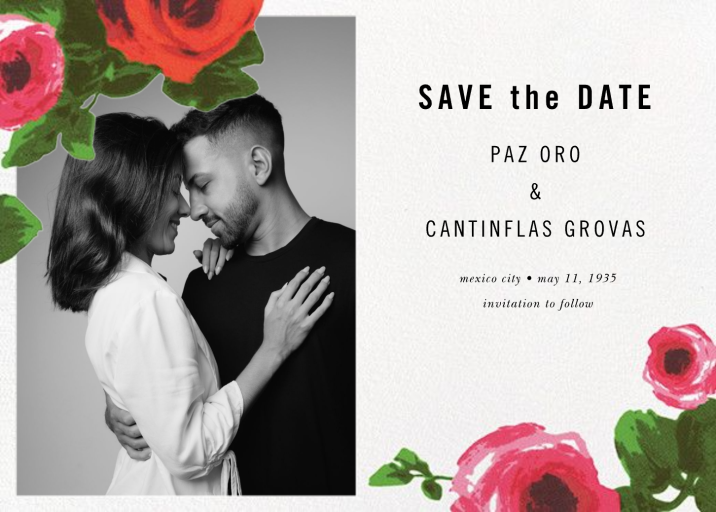 Rose Bed (Photo Save the Date) by kate spade new york