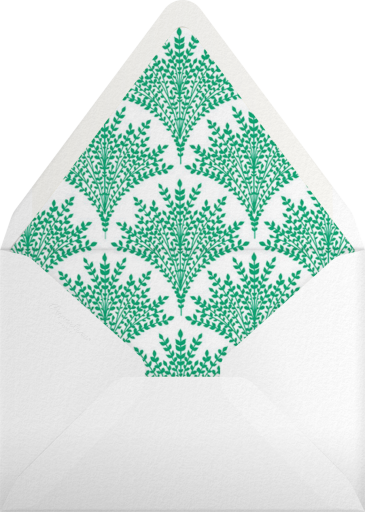 Fanned Frond (Invitation) - Carolina Herrera Envelope