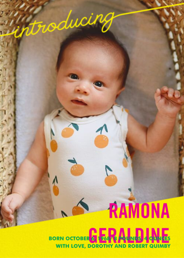 Little Debut - Birth Announcement by Paperless Post