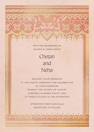 Golden Paisley by Paperless Post