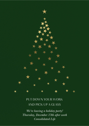 Starry Golden Tree - Business Event Invitation by Paperless Post