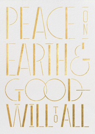 Peace Moderne - New Year's Card by Paperless Post