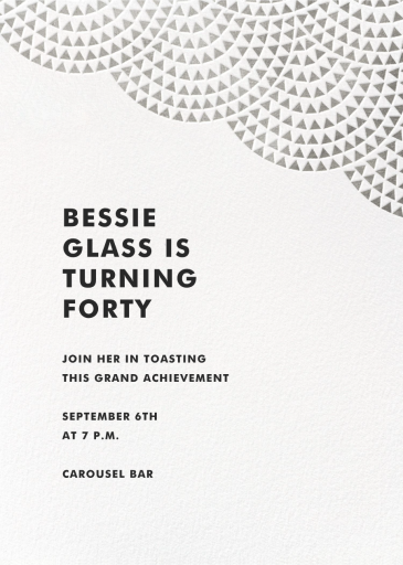 Savoy (Square) - Birthday Invitation by Paperless Post