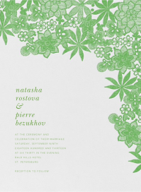 Floral Guipure - Wedding Invitation by Oscar de la Renta