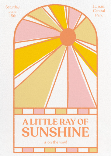 Ray of Sunshine - Invitation by Paperless Post