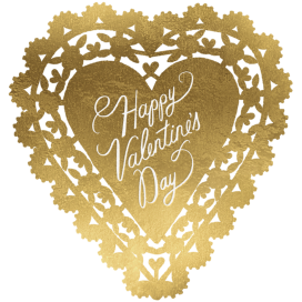 Valentine’s Day Doily (Double-sided) - Valentine's Day Card by Rifle Paper Co.