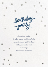 Birthday Stars - Birthday Invitation by Sugar Paper