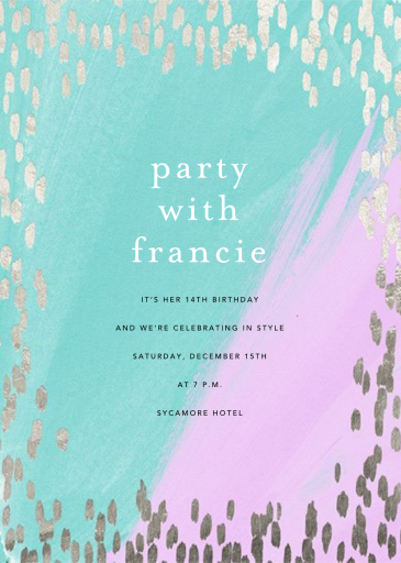 Dappled - Birthday Invitation by Ashley G