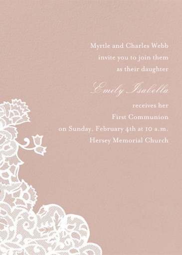 Chantilly - Religious Invitation by Paperless Post