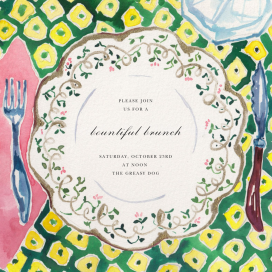 Countryhouse China - Brunch Invitation by Happy Menocal