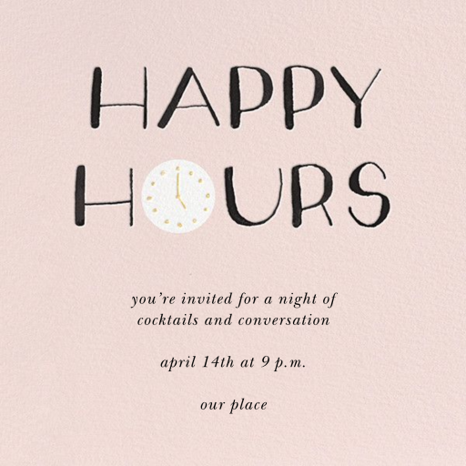 The Happiest Hour - Cocktail Party Invitation by kate spade new york