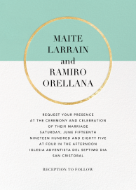 Metallic Circle - Wedding Invitation by Paperless Post