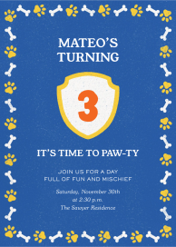 Paw Party - Birthday Invitation by Paperless Post