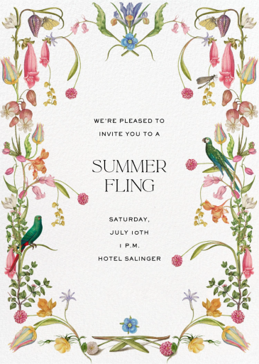Summer Bouquet - Invitation by Stephanie Fishwick