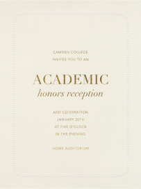 Leaf Inner Bevel Border - Awards Ceremony Invitation by Paperless Post