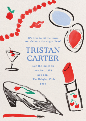 Hit the Town - Bridal Shower Invitation by Phthalo Ruth