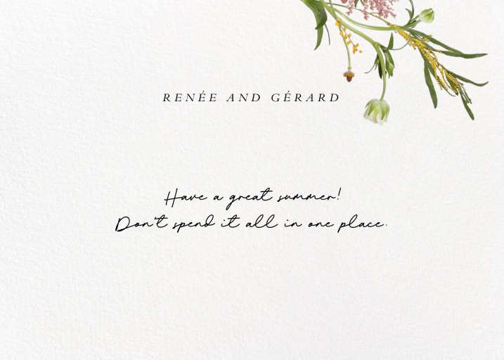 Herbal Bloom Branch Card
