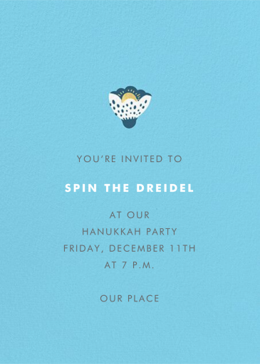 Menorah Glow - Invitation by Hello!Lucky - Back