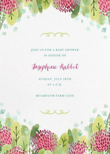 Floral Hedge by Paperless Post