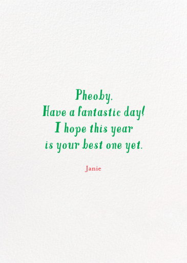 Strawberry Serendipity - Birthday Card by Mr. Boddington's Studio - Back