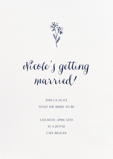 Ivory Plain - Bridal Shower Invitation by Paperless Post