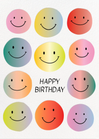 Gradient Smiles - Birthday Card by Hartland Cards