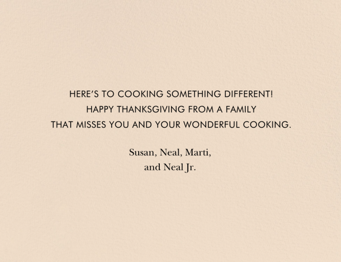 Harvest Greetings - Greeting Card by Rifle Paper Co. - Back