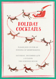 S is for Santa - Christmas Party Invitation by Mr. Boddington's Studio
