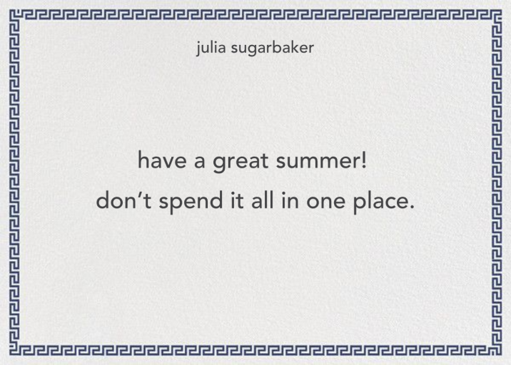 Greek Border - Stationery by Jonathan Adler