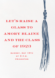 KSNY Tassel - Graduation Party Invitation by kate spade new york