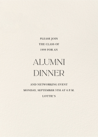 Cream - Alumni Event Invitation by Paperless Post