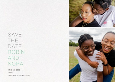 Collage Photos Simple Save the Date
